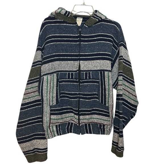 Roco Other - Roco Striped Hooded Jacket Mexican Baha size XL
